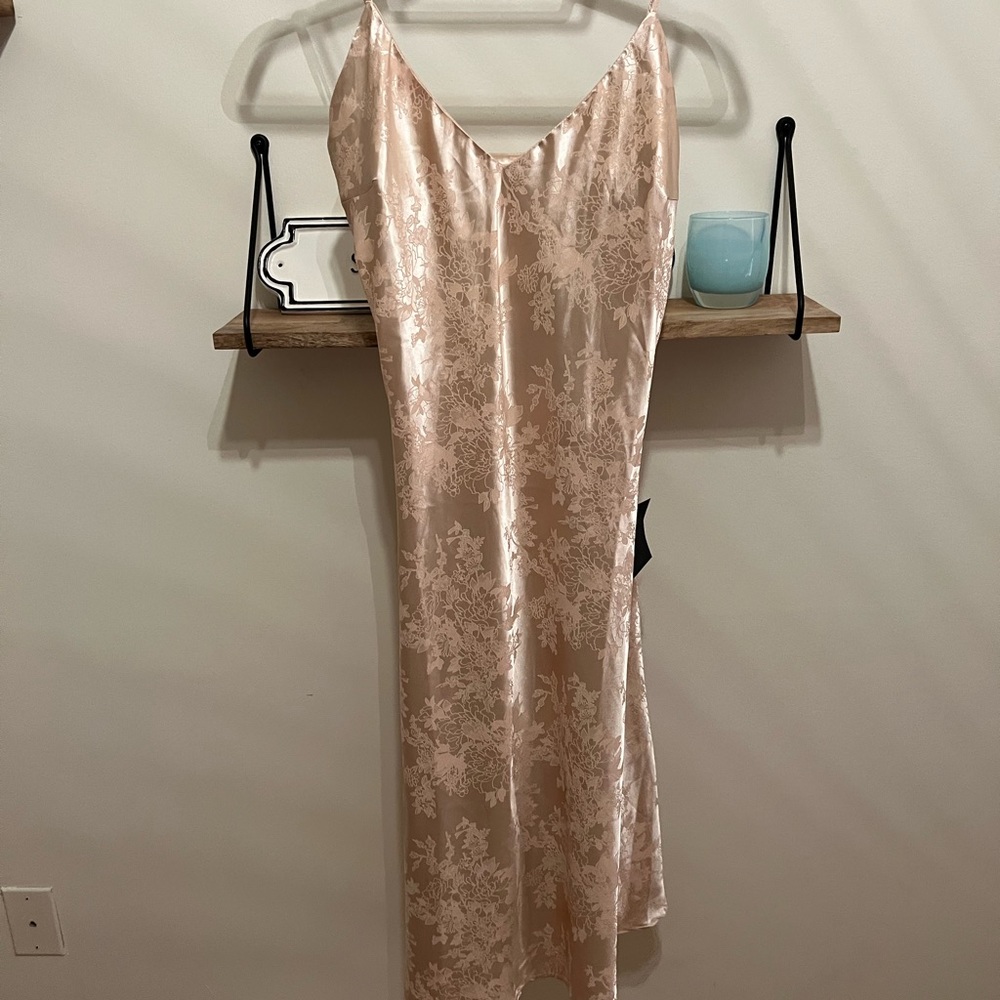 Lulus Champagne slip dress